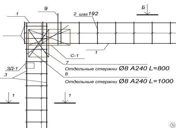 Чертежи армирования железобетонных конструкций