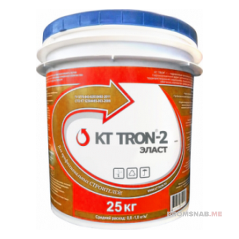 Гидроизоляционный раствор КТтрон-2 эласт шовный 25 кг