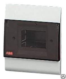 Шкаф модульный в нишу с прозрачной дверцей серый ABB ESTETICA 12 IP40