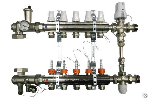 Коллекторная группа для \"теплого пола\" без насоса (ICMA К0111) 1 ...