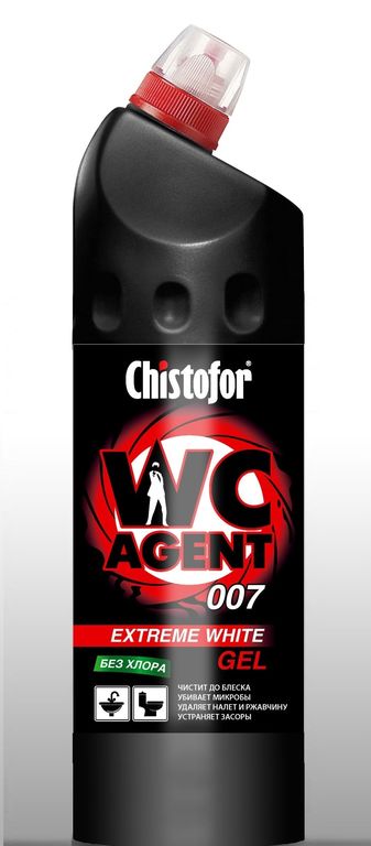 Моющее средство Chistofor WC Agent 007 Extrime White без хлора 5 л