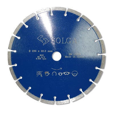 Диск алмазный Solga Diamant PROFESSIONAL сегментный 230x22,23 мм