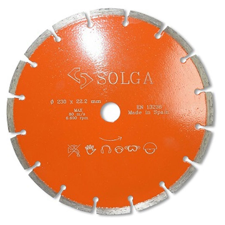 Диск алмазный Solga Diamant BASIC сегментный 230x22,23 мм