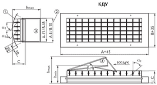 Вентиляционная решетка для круглых воздуховодов КДУ (Арктос)