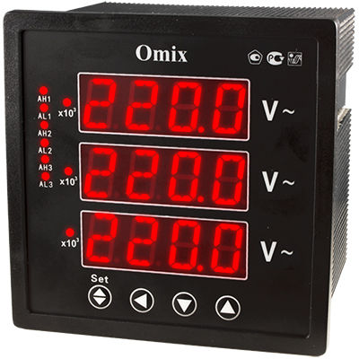Вольтметр трехфазный цифровой Omix P99-VX-3-0.5-K