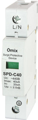 Устройство защиты от импульсных перенапряжений Omix SPD-C40/1-385