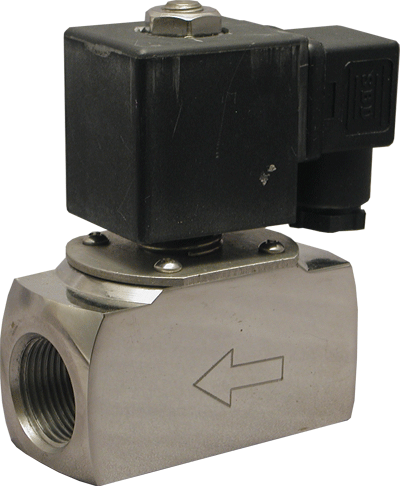 Клапан соленоидный AR-ZCT21-06, НЗ, Ду=6 мм, катушка S21H, =12В нерж
