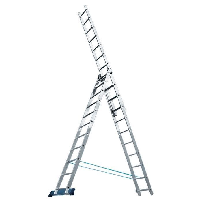 Лестницы алюминиевые трехсекционные  (Алюмет),  3*8 ступени грузоподъемност