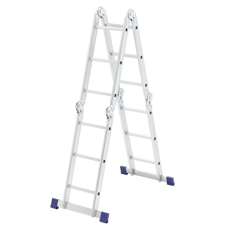 Лестницы алюминиевые шарнирные 4*3 ступени ,   грузоподъемность 120 кг
