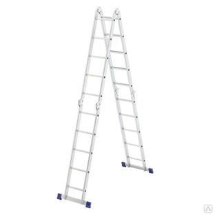Лестницы алюминиевые шарнирные 4*5 ступени ,   грузоподъемность 120 кг 