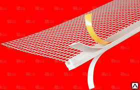 ТЕХНОНИКОЛЬ Профиль ПВХ примыкающий оконный с армирующей сеткой (6мм) 2.4м