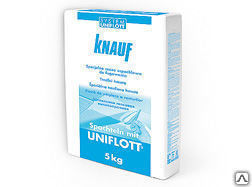 Шпаклевка "Унифлот" 5 кг KNAUF Не трескается и не дает усадки; Материал изг