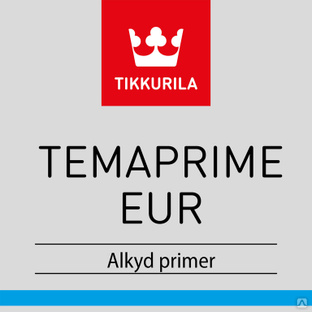 Алкидный быстросохнущий грунт Темапрайм ЭУР (TEMAPRIME EUR) красный 20л 
