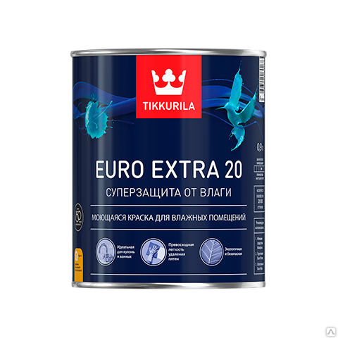 Краска акриловая ЕВРО 20. Тиккурила (Euro Extra 20)