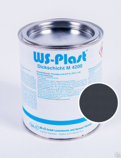 Краска WS-Plast ВС-Пласт (серый антрацит) 0,75 л. 