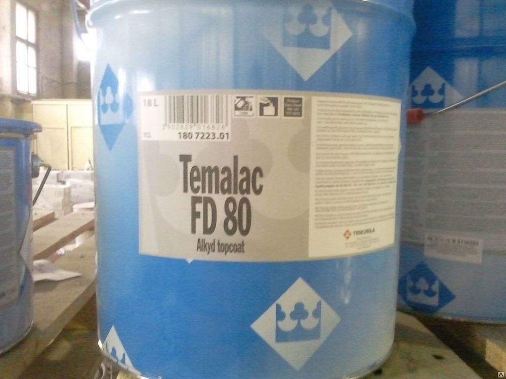 Алкидная покрывная краска, Темалак ФД 80 (TEMALAC FD 80)