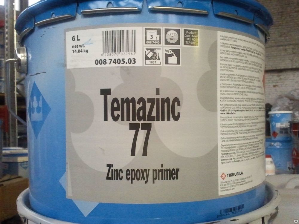 Темацинк 77 Тиккурила Краска эпоксидная (TEMAZINK 77)
