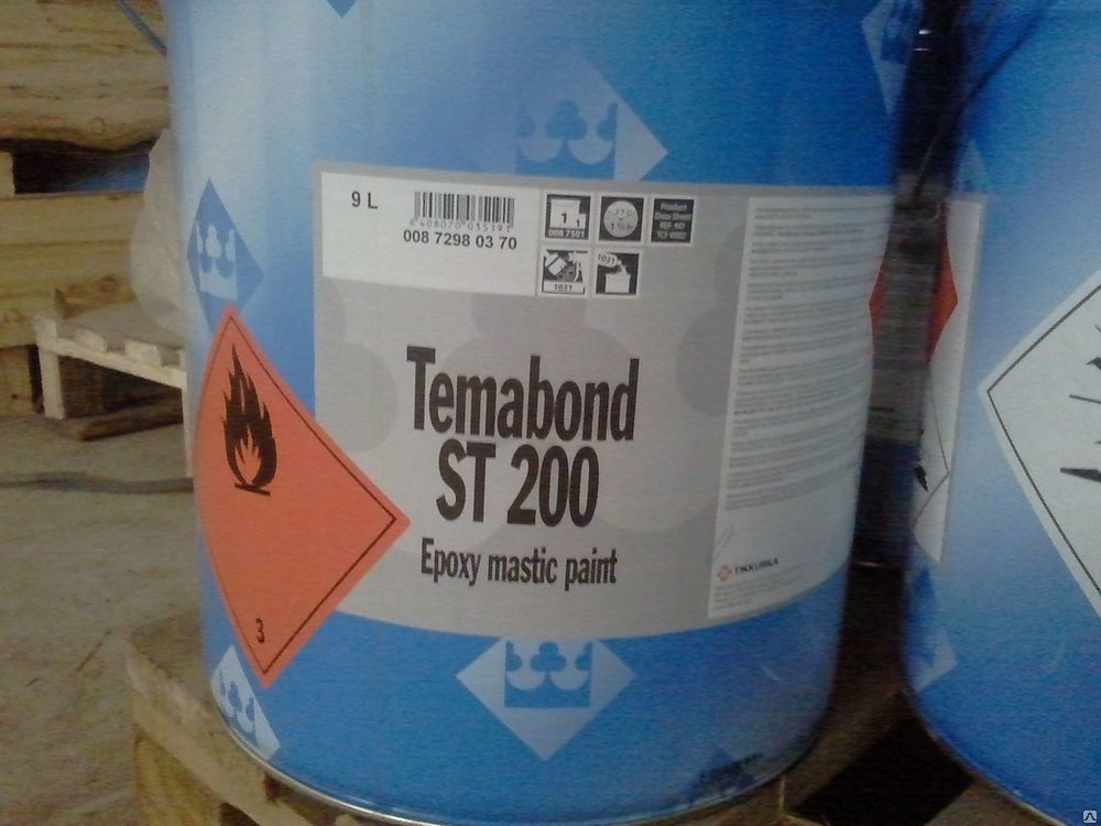 Эпоксидная грунт-эмаль Темабонд СТ 200 Тиккурила TEMABOND ST 200