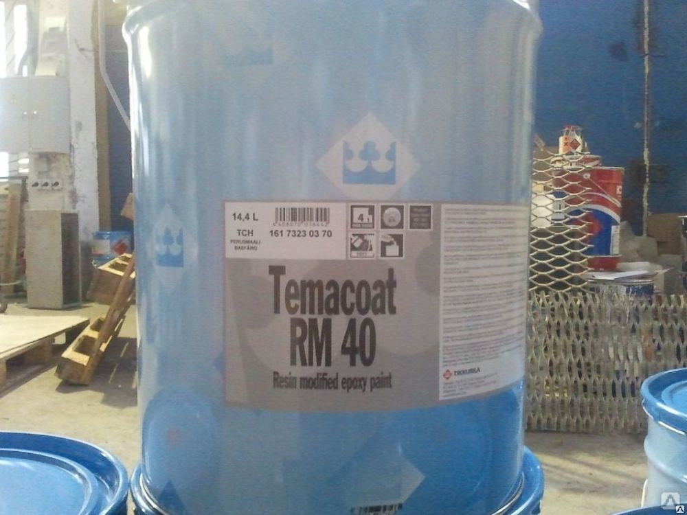 Эпоксидная грунт-эмаль Темакоут РМ40 Тиккурила (TEMACOAT RM40), цена в .