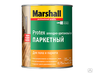 Краска Marshall Лак Protex паркет глянцевый (0.75л)