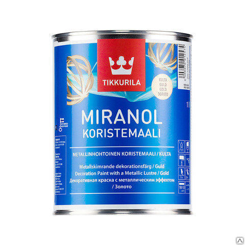 Краска Tikkurila MIRANOL серебристая декоративная 0,1л