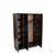 Шкаф для гардероба 3-створчатый комбинированный 1200х520х1800мм "Венге" #1