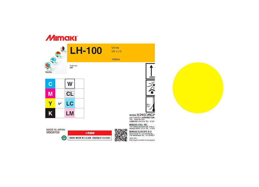 Mimaki УФ чернила LH-100UV LED Yellow, 1000 мл