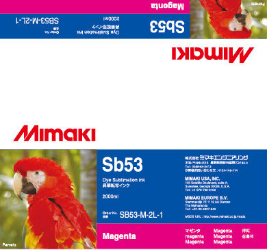 Mimaki Чернила SB53 Magenta (SB53-M-44-1/ SB53-M-2L-1)