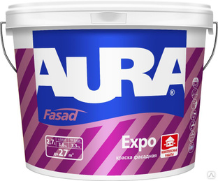 Краска фасадная "AURA Expo" База TR 0,9л 