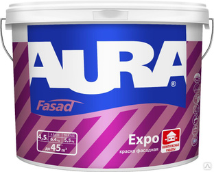 Краска фасадная "AURA Expo" База А 4,5л 