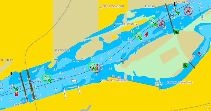 Фарватер на карте. Карта глубин Енисея в Красноярске. Навигационные карты реки Енисей. Карта глубин Енисея. Карта глубин Garmin.