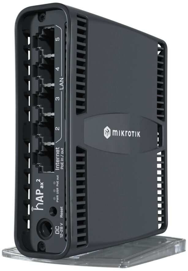 Маршрутизатор MikroTik MikroTik hAP ax² C52iG-5HaxD2HaxD-TC /PoE 1шт./1Gbe 5шт./2.4 GHz,5 GHz