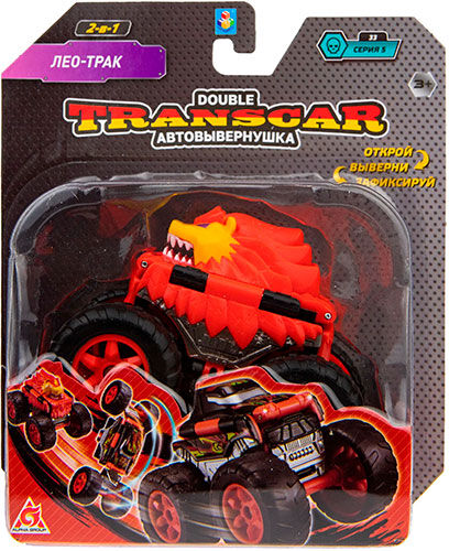 Машинка 1 Toy Transcar Double: Лео-трак, 8 см, блистер Transcar Double: Лео-трак 8 см блистер