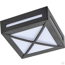Ecola GX53 LED 3083W светильник накладной IP65 Квадрат с решеткой 1*GX53 Черный 
