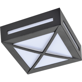 Ecola GX53 LED 3083W светильник накладной IP65 Квадрат с решеткой 1*GX53 Черный