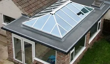 Стеклянная крыша из теплого алюминия, 6 кв.м