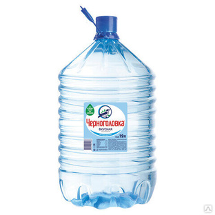 Вода питьевая для кулера негазированная ЧЕРНОГОЛОВКА 19 л, одноразовая пластиковая бутыль 