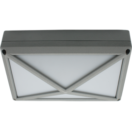 Ecola GX53 LED B4157S светильник накладной IP65 Прямоугольник/Пирамида алюмин. 2*GX53 Черный /Белый /Серый