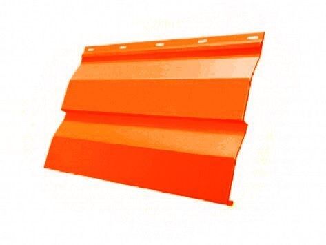 Сайдинг металлический 0,4 мм 2004-Оранжевый Корабельная доска ПЭ