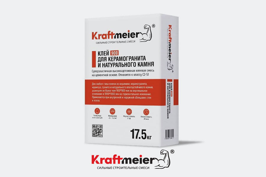 Клей для керамогранита и натурального камня Kraftmeier 900