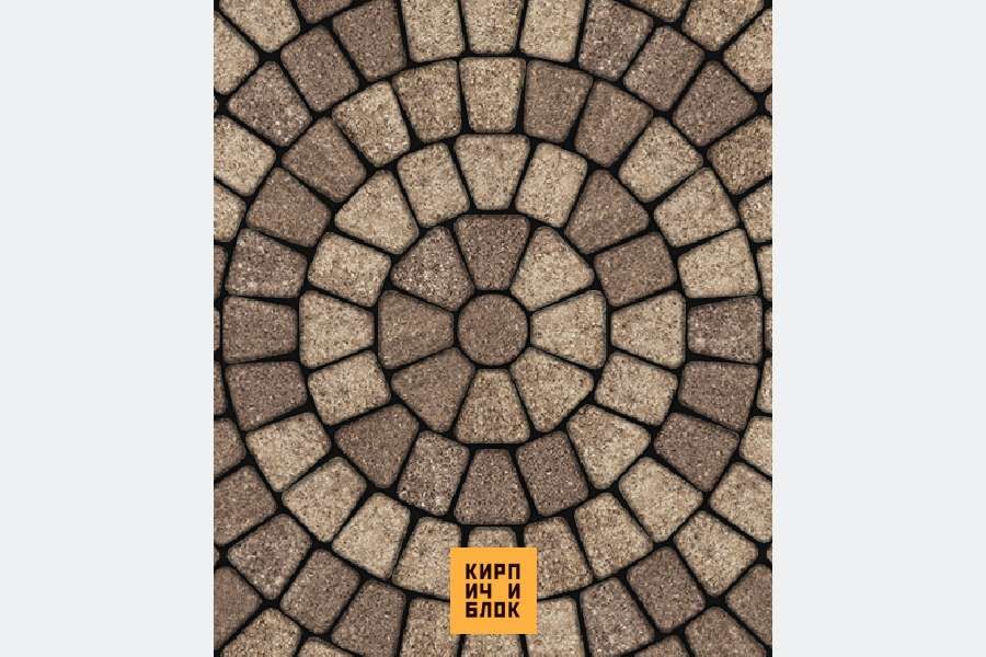 Тротуарная плитка круговая Классико 60 мм (5 цветов)