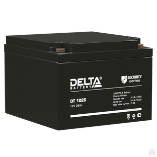 Аккумуляторная батарея 12-26 (12В, 26Ач) Delta DT 1226 