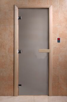 Дверь для сауны "Теплое утро" (сатин) 190х70 DoorWood (ДорВуд)