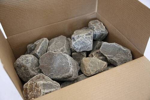 Кварцит Огненный Камень (20 кг), коробка Огненный камень