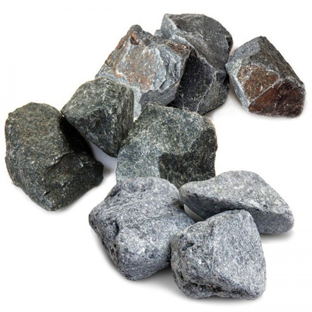 Микс талькохлорит, дунит, кварцит (30кг) Огненный камень