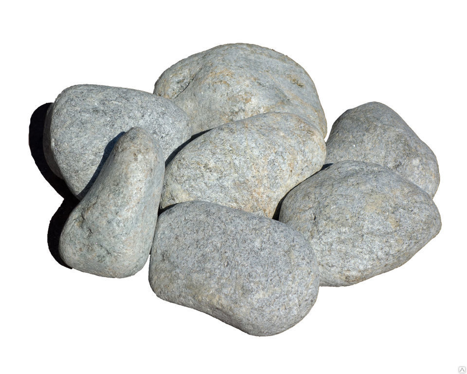 Порфирит обвалованный мытый (20 кг) Огненный камень
