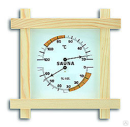Термогигрометр 1008, биметаллический/ струнный Saunia (Сауния) 
