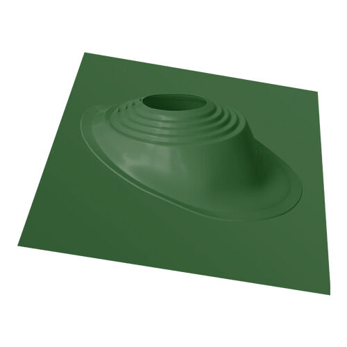 Кровельный уплотнитель дымохода угловой № 3 силикон 254-467 mm зеленый Мастер Флеш