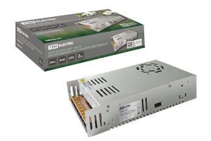 Блок питания 360Вт-12В-IP20 для светодиодных лент и модулей, металл, с вентилятором TDM ELECTRIC SQ0331-0135