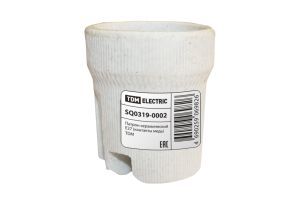 Патрон керамический E27 (контакты медь) TDM ELECTRIC SQ0319-0002